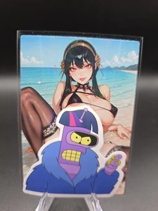 Yor Forger Anime Waifu Card Doujin ACG Goddess Holo - Picture 1 of 4