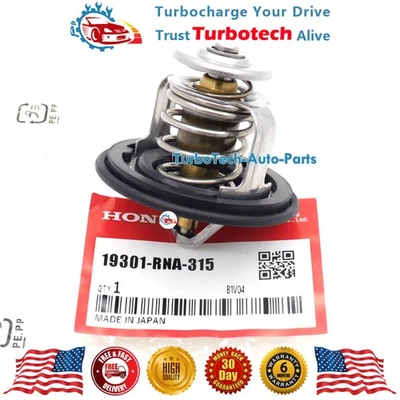 OEM Engine Thermostat W / Gasket For Honda Civic HR-V Acura ILX 19301-RNA-315 - Image 1 of 4