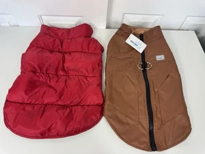 Set mit zwei Hundemänteln Puffer und Kunstleder - Bild 1 von 10