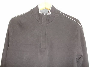 Maglione Hugo Boss uomo L manica lunga quarto scatto tondo finto collo nero - Foto 1 di 6