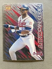 1996 Pacific Prism Fred McGriff P-7 Nr. Mt. to Mt. Ungraded. Pre-owned. 