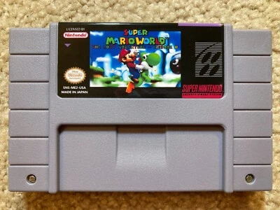 Super Mario World Lost Adventures Episode 2 SNES 16 Bit Game Cart NTSC Engl Rom - Image 1 of 4