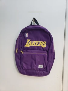 NBA Los Angeles Lakers NBA Herschel Laptop Backpack Purple w/Straps Gold Zippers - Picture 1 of 9