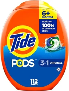Tide PODS Laundry Detergent Original Scent, 112 count