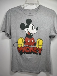 Sitting Mickey Mouse Disney Men's Officially Licensed Graphic Print Tee T-Shirt - Picture 1 of 5