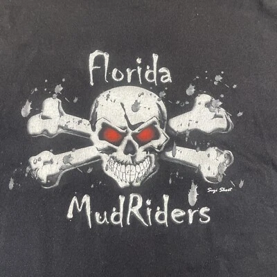 Vintage Florida Mudriders Hanes T Shirt XXL Black - Image 1 of 4