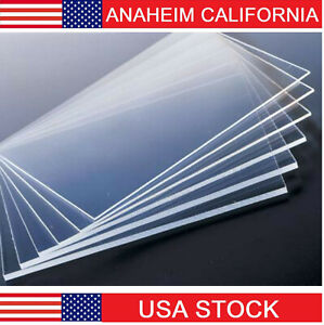 4x2 Feet 5mm Thick Clear Cast Acrylic Sheets 48 x 24 inch Cast Plexiglass Lucite