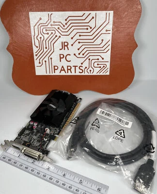 MSI GeForce GT 610 1GB DDR3 PCIe HDMI DVI Video Card Windows 10 S - Image 1 of 4