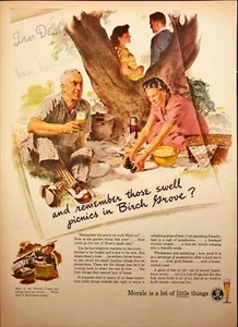 1944 Brewing Industry Foundation Family Picnic Marine Corps V-Mail WWII Print Ad - Picture 1 of 6