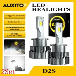 AUXITO 6000K HID D2S D2R Xenon Bulbs Factory Headlight HID Replacement 2Set - Picture 1 of 9