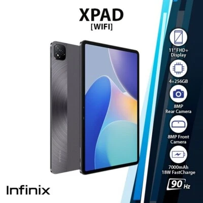 Infinix Xpad Fast Charge Android PC Tablet (Wi-Fi/Grey/4GB+256GB/Octa Core) - Image 1 of 4
