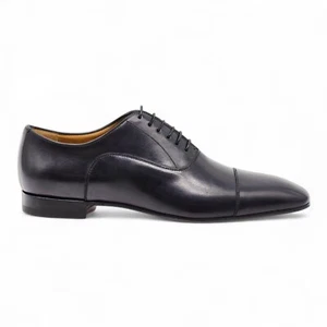 Christian Louboutin Greggo Leather Oxford Shoes Black EU 45 US 12 - $995 NWB - Picture 1 of 9