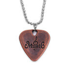 Metal Guitar Pick Necklace Zinc Alloy 1.2mm Thickness with Ball  G9O8