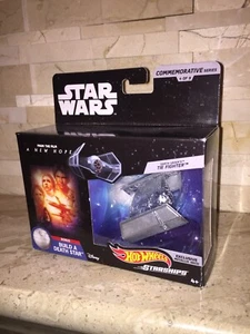 HOT WHEELS STAR WARS TIE FIGHTER CONSTRUIR UNA ESTRELLA DE LA MUERTE - Imagen 1 de 3