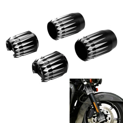 Cubiertas deslizantes de horquilla delantera aptas para Harley Electra Street Road Glide King 1984-2013 Foto 1 de 4