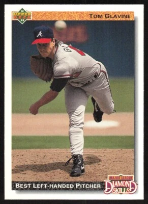 1992 Upper Deck Diamond Skills Tom Glavine #713 Atlanta Braves - Image 1 of 2