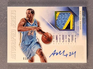 2012-13 Panini Intrigue #57 Andre Miller Autograph Game Used Patch /10 Prime - Picture 1 of 3