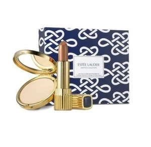 RARE Estee Lauder Heritage Bermuda Bronze Lipstick & Lucidity Pressed Powder Set - Picture 1 of 5