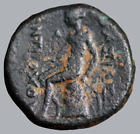 Pièce Ancienne SELEUKID Antiochos III Le Grand 222-187 JC Bronze Æ 18mm. #354
