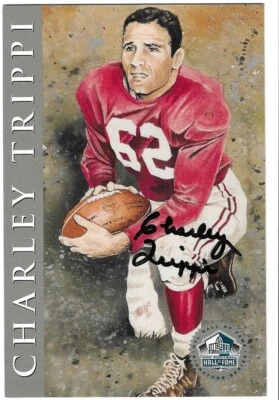 Charley Trippi 1998 NFL HALL OF FAME SIGNATURE SERIES AUTOGRAPH CARD HOF AUTO SP - Image 1 of 2