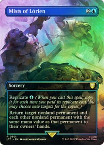 Magic The Gathering MTG MISTS OF LORIEN FOIL BORDERLESS Lord of the Rings NM - Picture 1 of 1