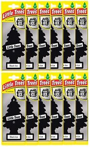 12x Magic Little Tree Air Freshener Black Ice Scent Fragrance