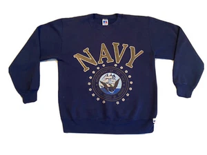 vintage Russell athletic crewneck sweatshirt US Navy size medium made in the usa - Picture 1 of 7