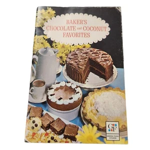 Baker's Chocolate and Coconut Favorites 1965 General Foods Vintage Cookbook - Picture 1 of 5