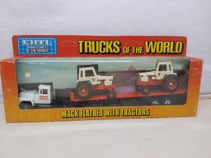 1/64 Ertl Trucks of the World JI CASE Agri King Tractors w Mack Flatbed #2 - Picture 1 of 4