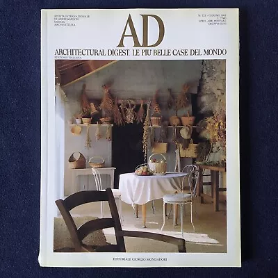 Ad Architectural Digest N. 121 Giugno 1991 Arredamento Design Architettura • 50€