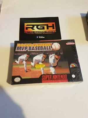 ROGER CLEMENS MVP BASEBALL SUPER NINTENDO USA SNES GAME NEW FACTORY SEALED - Image 1 of 4