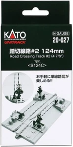 Kato 20-027 N- Scale Road Crossing Track #2 S124C 124mm (4 7/8') from Japan 1Pic - Picture 1 of 13