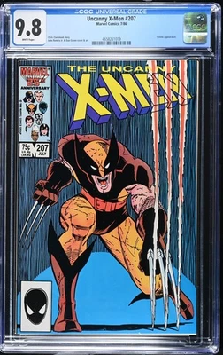 Uncanny X-Men #207 (1986) Classic Romita Jr. Cover CGC 9.8 HH733 - Image 1 of 2