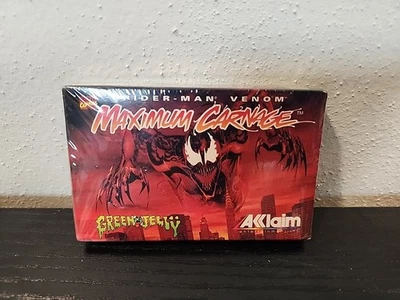MAXIMUM CARNAGE Acclaim Promo Tape Spiderman Green Jelly VINTAGE 1994 Sealed New - Image 1 of 4