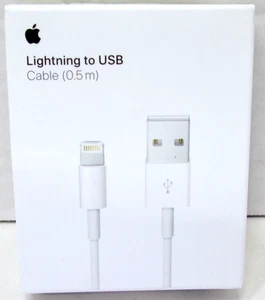 Genuine Apple 0.5m Lightning to USB Charging Cable for iPhone, ME291AM/A - Picture 1 of 3