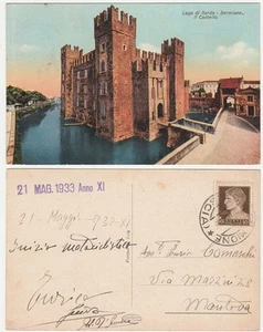 SIRMIONE - BRESCIA - IL CASTELLO - VIAGG. 1937 -26842- - Bild 1 von 1