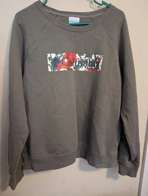 Columbia Sudadera Para Mujer XL Gris Rosa Logo Crew Pullover Acogedora Minimalista Foto 1 de 3