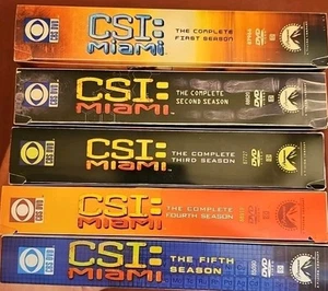 CSI Miami Complete Seasons 1-5 DVD 1 2 3 4 5 Crime Police Drama FREE SHIPPING! - Picture 1 of 2