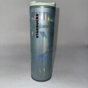 Starbucks EDICIÓN LIMITADA Como Nuevo Grabado Cinta Remolino Vaso 16 Oz Taza - Imagen 1 de 7