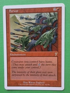 Magic the Gathering MTG 7. Edition FERVOR LP/EX RARE 2001 Schön! - Bild 1 von 4