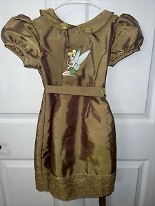 Disney Store Tinkerbell Peter Pan Holiday Christmas Dress Vintage Sz 6/6x