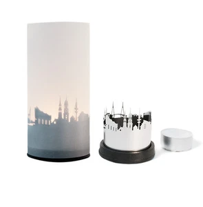 DEKOOP Stadtlicht Kerzenlicht+Schattenwurf viele Städte 3 teiliges Set Modern - Picture 1 of 11