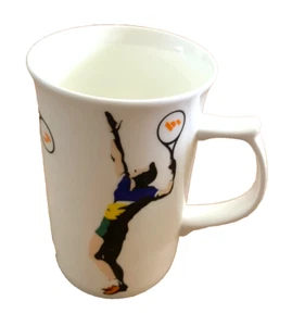 Taza de café taza Mikasa ACE FX065 jugador de tenis Japón porcelana de hueso - Imagen 1 de 4