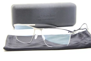 NEW IC! BERLIN ASPER SHINY GRAPHITE BLACK AUTHENTIC EYEGLASSES W/CASE 54-17 - Picture 1 of 5