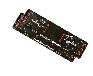 2x European License Number Plate Frame Holder Surround Wurth LIMITED EDITION - Picture 1 of 3
