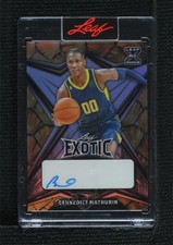 2022 Leaf Exotic Turtle Prismatic /5 Bennedict Mathurin #BA-BM3 Rookie Auto RC