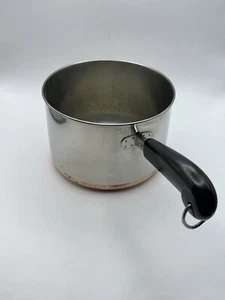 Vintage 1801 Revere Ware Copper Bottom 2 Quart Pot No Lid - Picture 1 of 13
