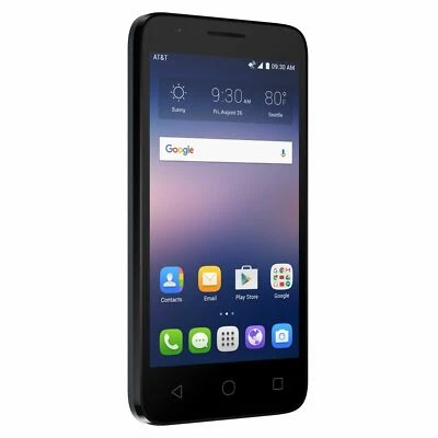 Brand NEW Sealed AT&T Go Phone ALCATEL Ideal 8GB 4.5" Prepaid Smartphone - Slate - Image 1 of 4