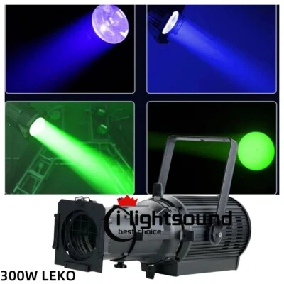 300W RGBW Led Profile Spot Light Leko Stage Lights 19 26 36 Degree Ellipsoidal - Image 1 of 4