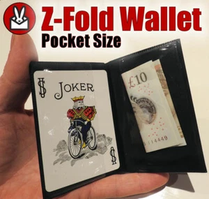 SMALL Z FOLD SWAP WALLET SWITCH VANISH CARD MONEY HIMBER CHANGE MIND MAGIC TRICK - Picture 1 of 4